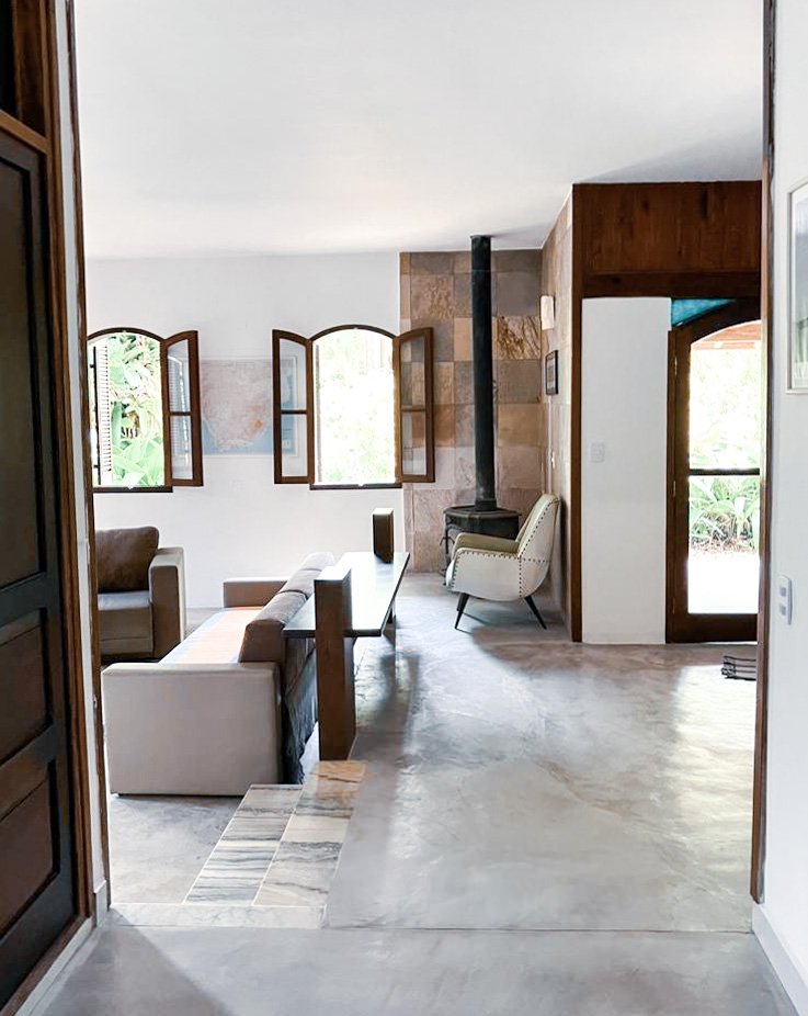 Casa Pandora Itamambuca - Hall dos quartos para sala de estar Casa Pandora Itamambuca - Hall dos quartos para sala de estar